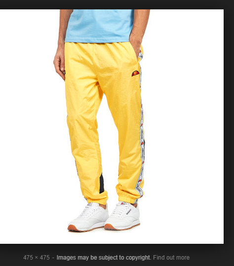 ellesse shell track pants
